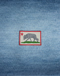 Mini Bob Weir Wolf California Flag Embroidered Patch | Jam Band Patch