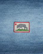 Mini Bob Weir Wolf California Flag Embroidered Patch | Jam Band Patch