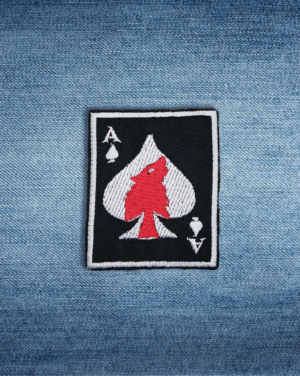 Bob Weir Wolf Ace of Spades Embroidered Patch
