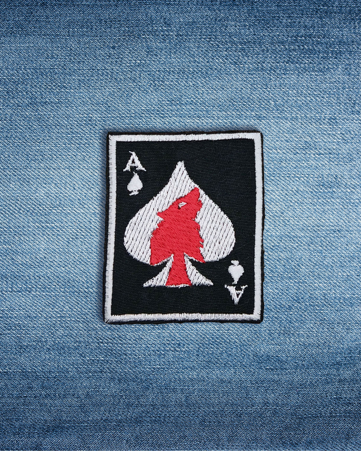 Bob Weir Wolf Ace of Spades Embroidered Patch