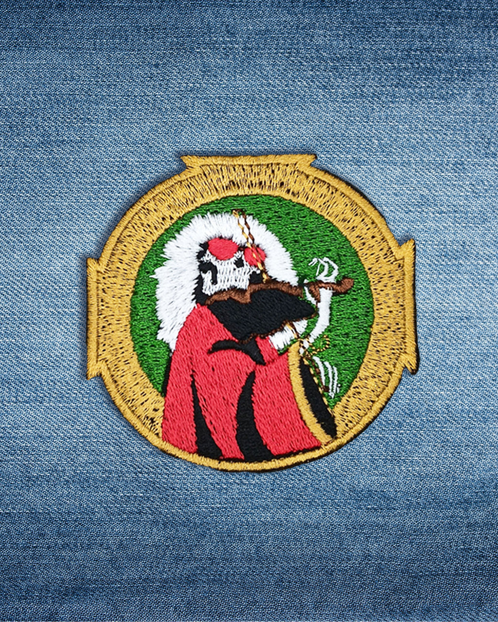 Mini Embroidered Blues for Allah Fiddler Patch