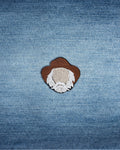 Mini Bob Weir Cowboy Embroidered Patch | Uncle Bobby Jam Band Patch