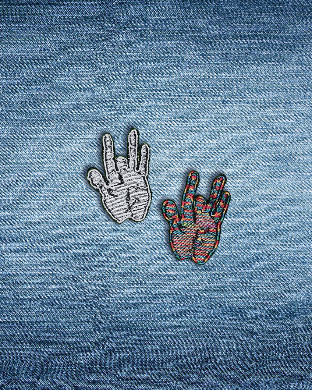 Mini Jerry Hand Patch | Embroidered Jerry's Middle Finger Badge