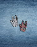 Mini Jerry Hand Patch | Embroidered Jerry's Middle Finger Badge
