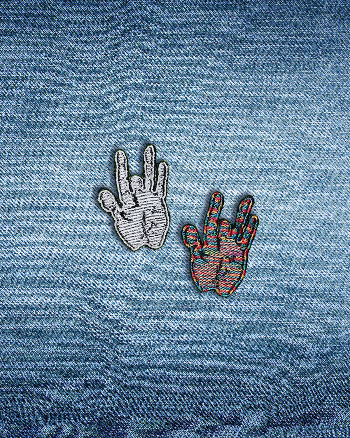 Mini Jerry Hand Patch | Embroidered Jerry's Middle Finger Badge