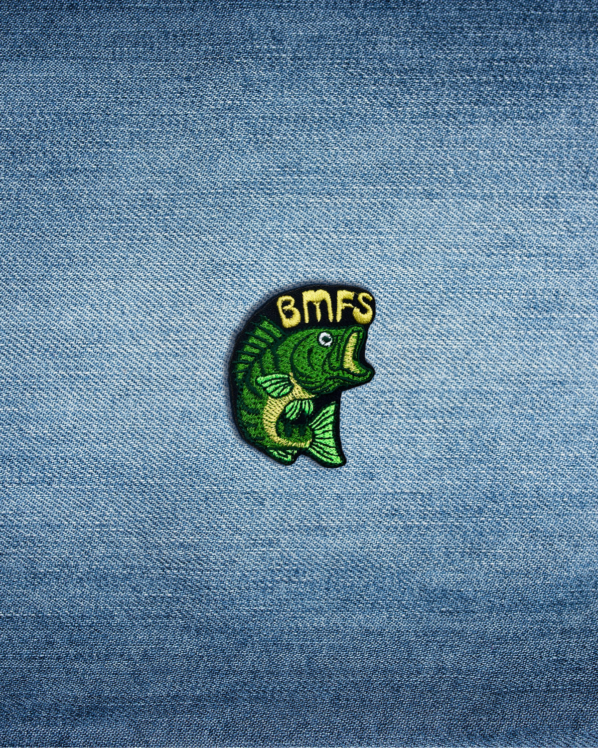 Mini BMFS Bass Embroidered Patch | Billy Jamgrass Fishing Patch