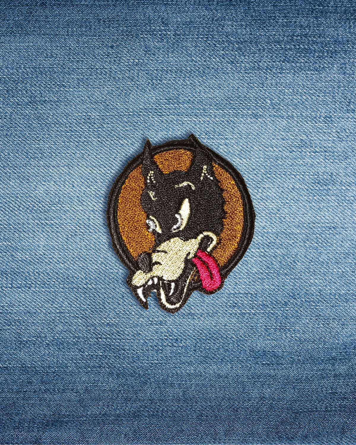 Mini Dire Wolf Embroidered Patch | Jerry Guitar Inspired Wolf
