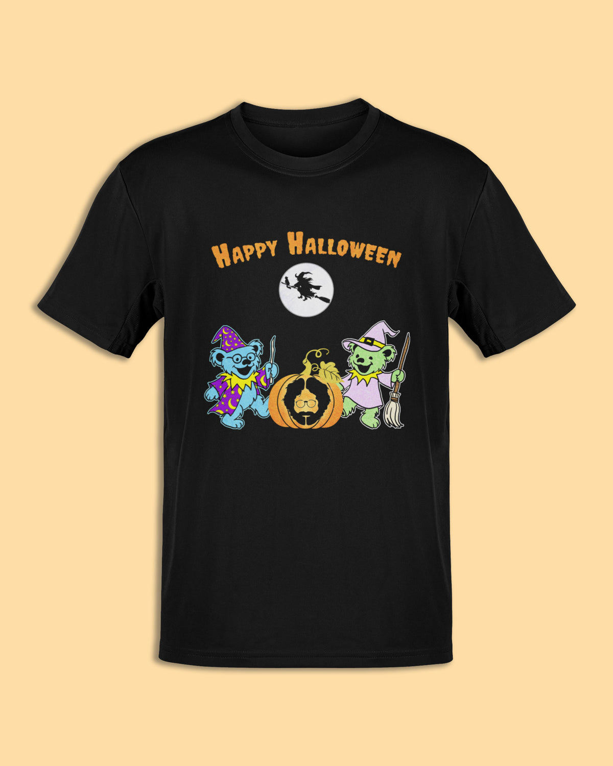 Happy Halloween Jerry Bears T-Shirt | Psychedelic Halloween Jam Band Tee