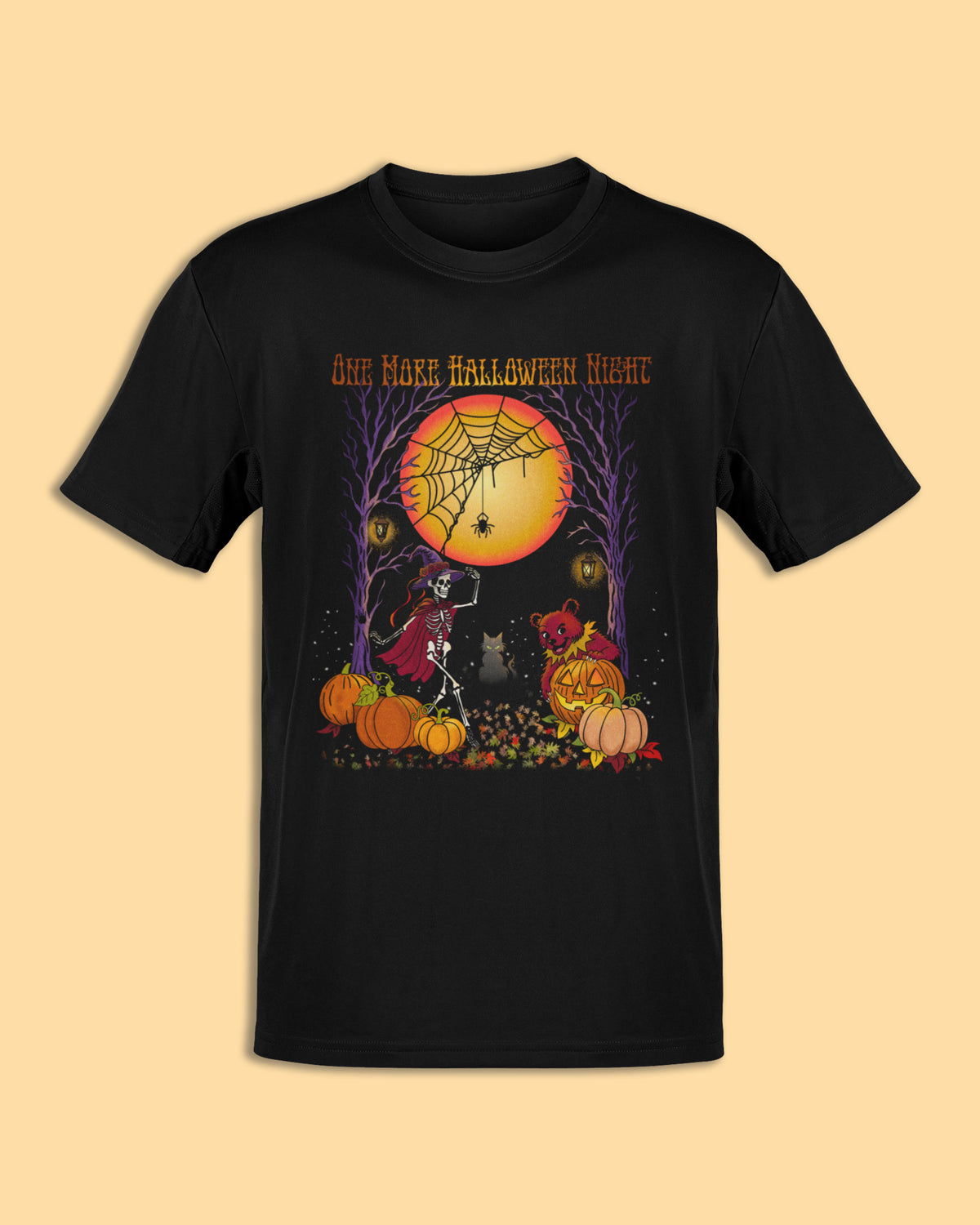 One More Halloween Night Shirt | Bertha & Jerry Bear Hallween Tee
