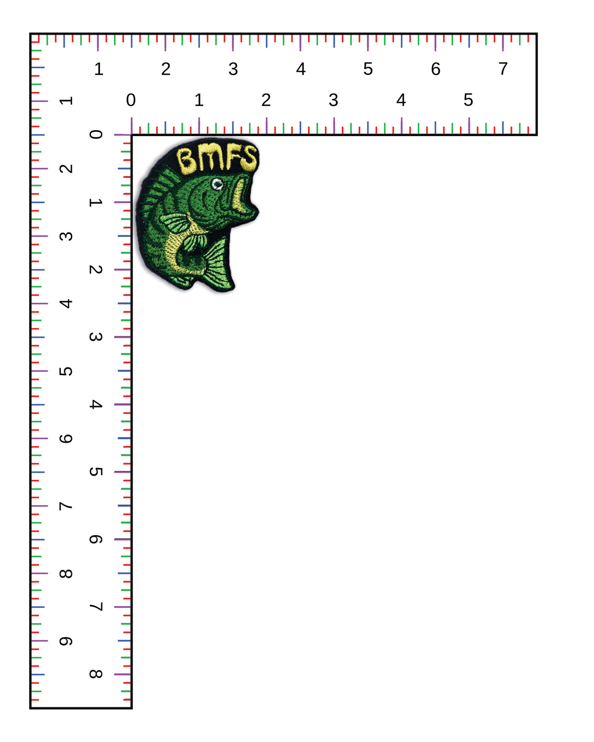 Mini BMFS Bass Embroidered Patch | Billy Jamgrass Fishing Patch