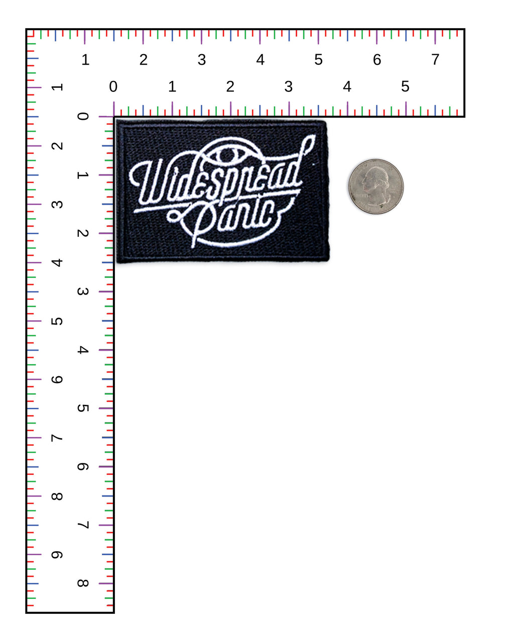 Mini Widespread Panic Embroidered Patch | Psychedelic Jam Band Badge