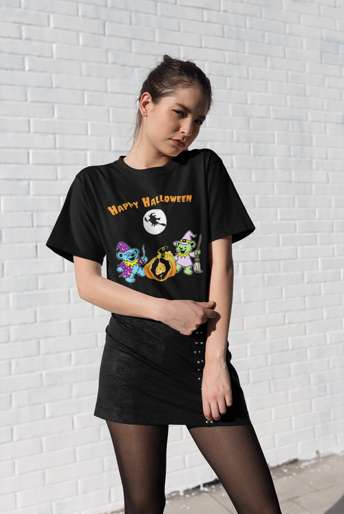 Happy Halloween Jerry Bears T-Shirt | Psychedelic Halloween Jam Band Tee